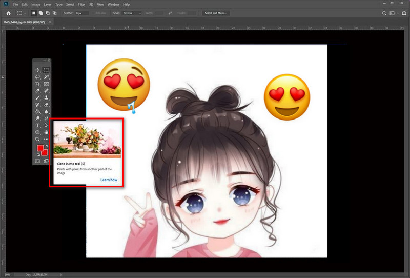 remove emoji from photo with photoshop