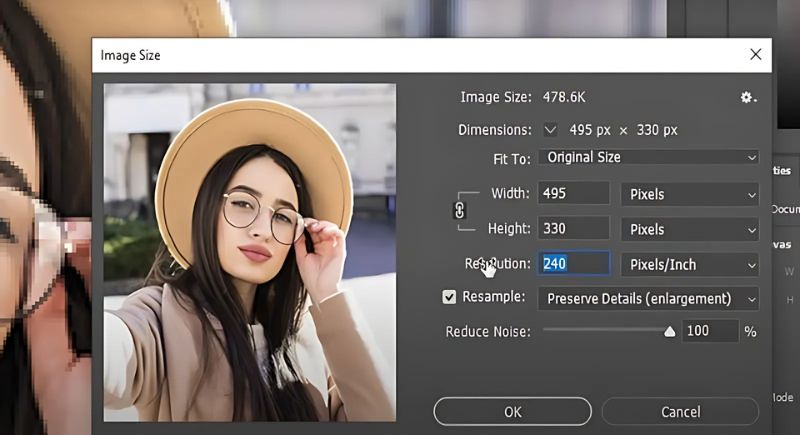 photoshop increase jpeg resolution