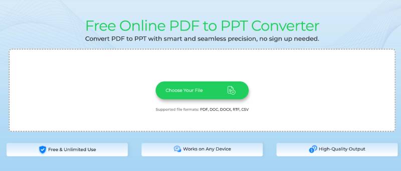 upload your pdf file
