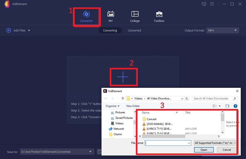 import your video file