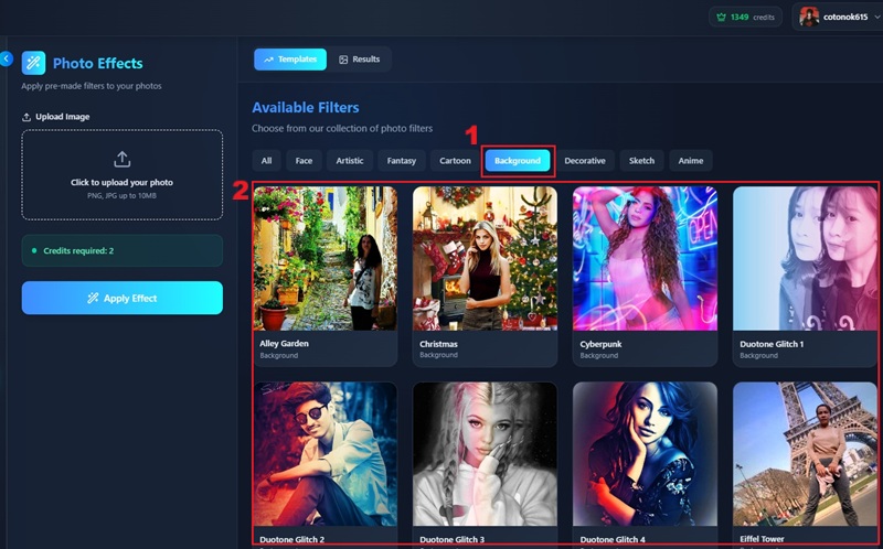 select ai background