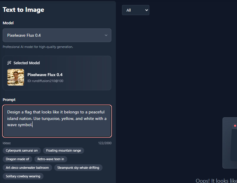 enter your prompt