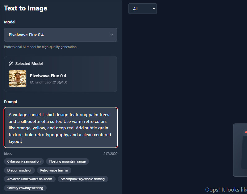 input your text prompt