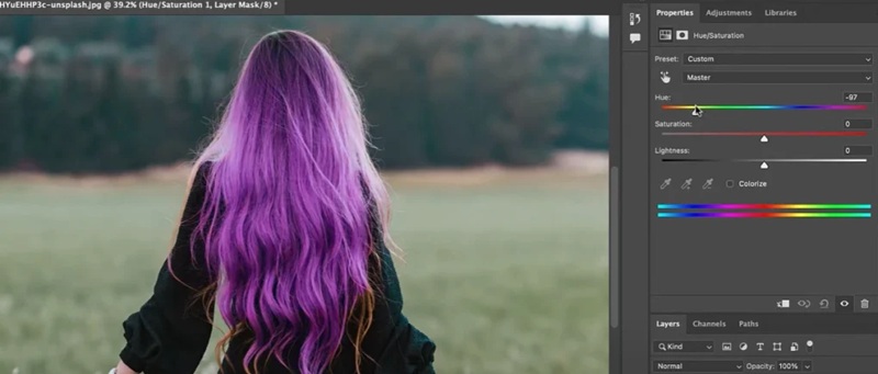 add effects color clean mask