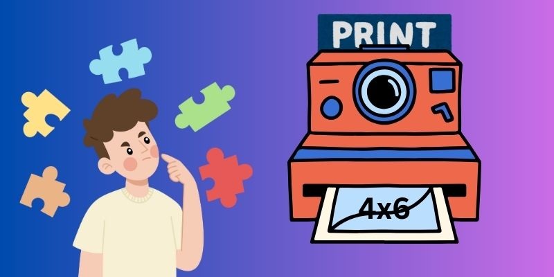 preparing a 4x6 photo for printing