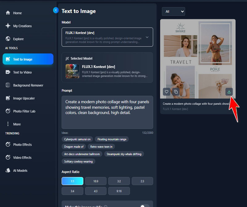 generate and download