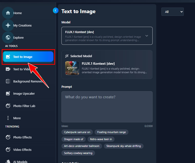 go to text-to-image