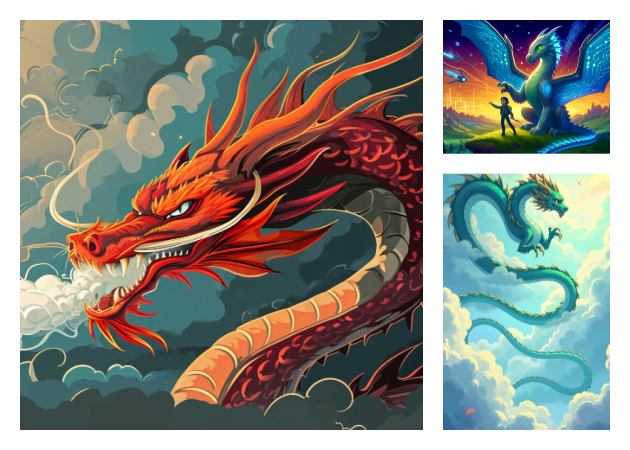 delivers high quality dragon artwork