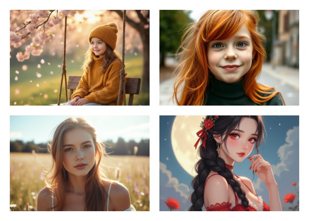 create girls in different styles