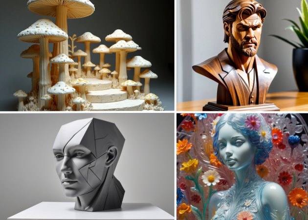build sculptures in multiple materials