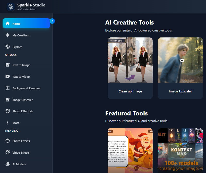 access the main dashboard