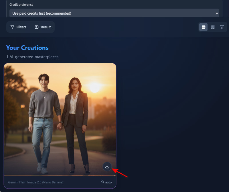 generate and download
