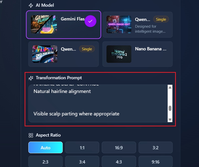 enter custom promtps