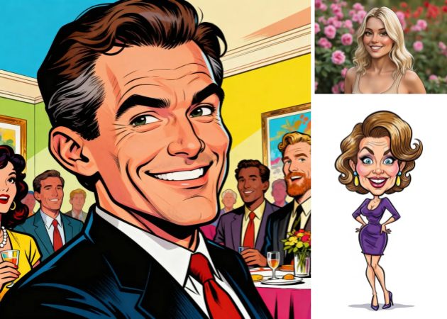 true to face caricatures