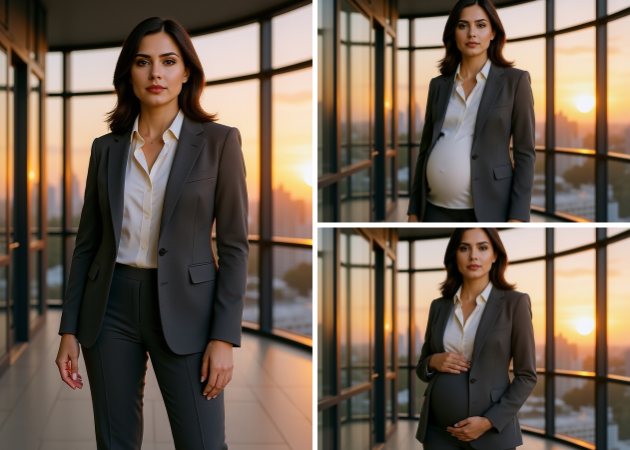 visualize pregnancy stages with ai