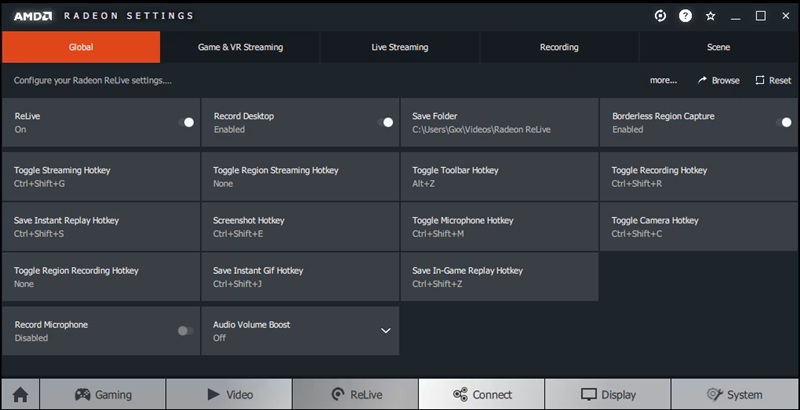 amd radeon record game on pc