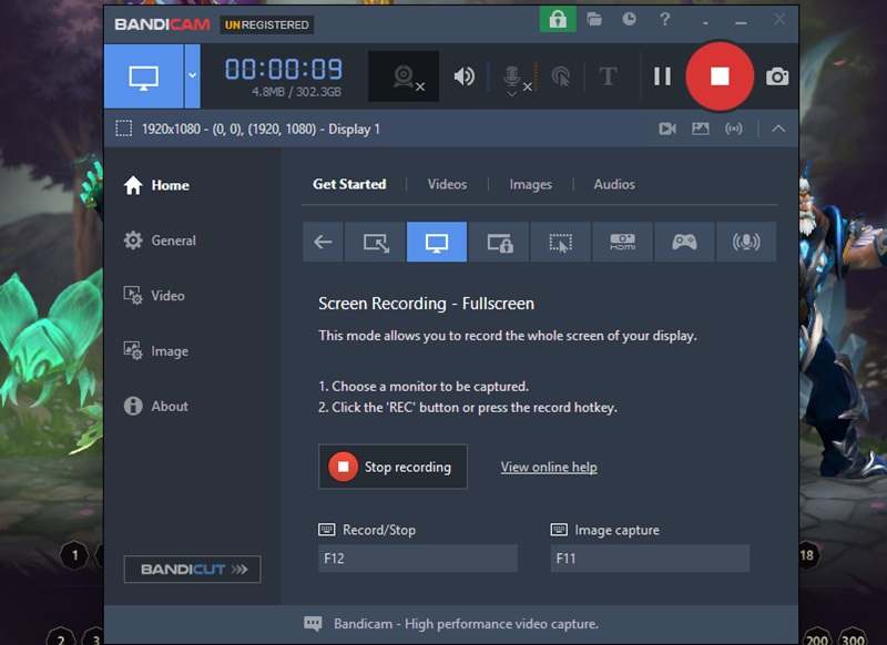 record game on pc using bandicam