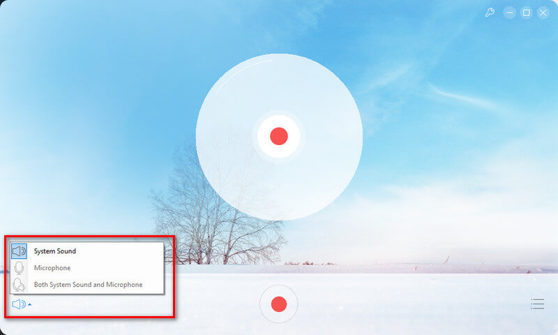 choose audio input