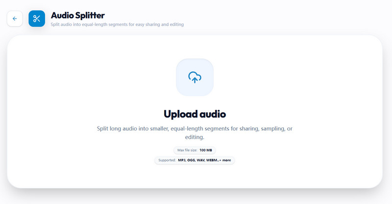 upload the audio