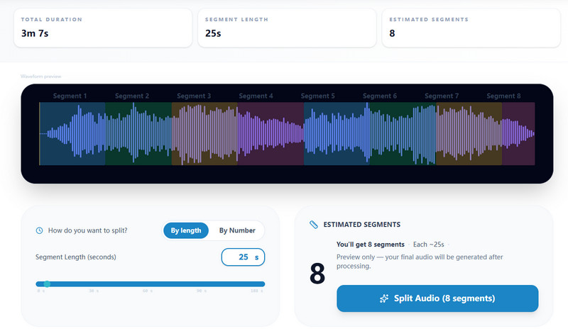 split audio file