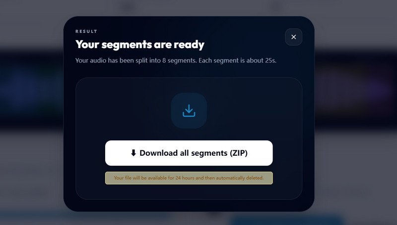 download split audio