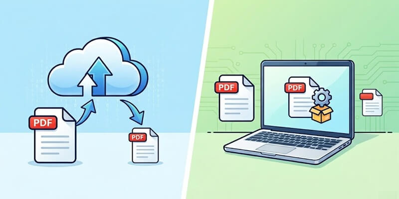 comparison of online and desktop pdf compressor