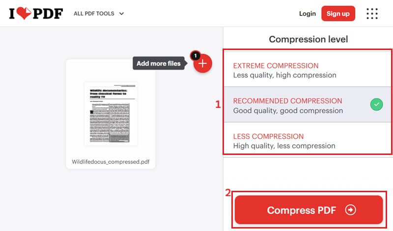 ilovepdf compress pdf