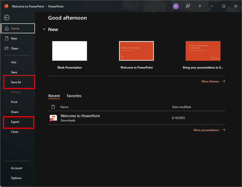 use save as or export instead of print to pdf