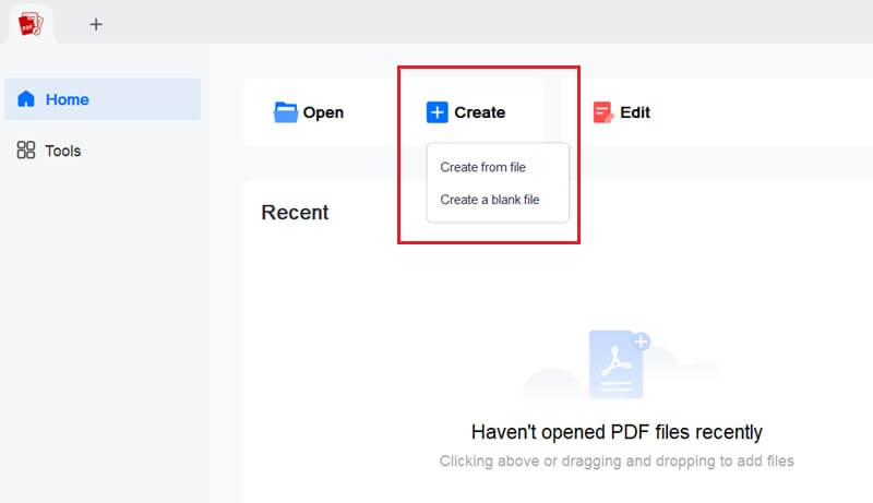 acepdf create blank file