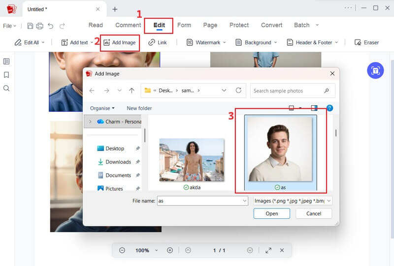 acepdft add images