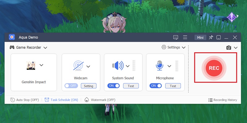 Initiate Real-Time Gameplay Recording