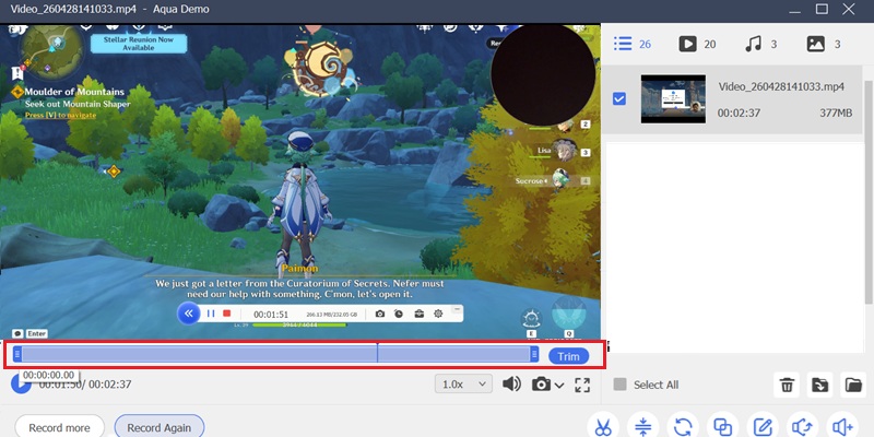 Refine Recorded Gameplay