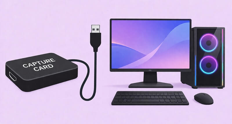 link the capture card to pc