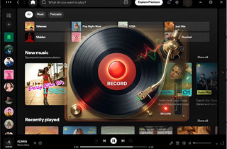record Spotify music