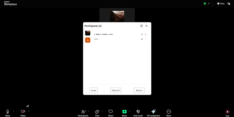 Enter the Live Zoom Meeting
