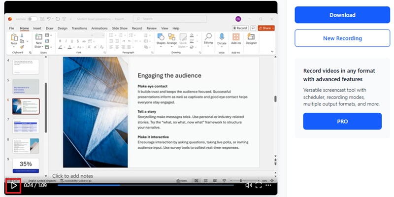 Export Share-Ready Content