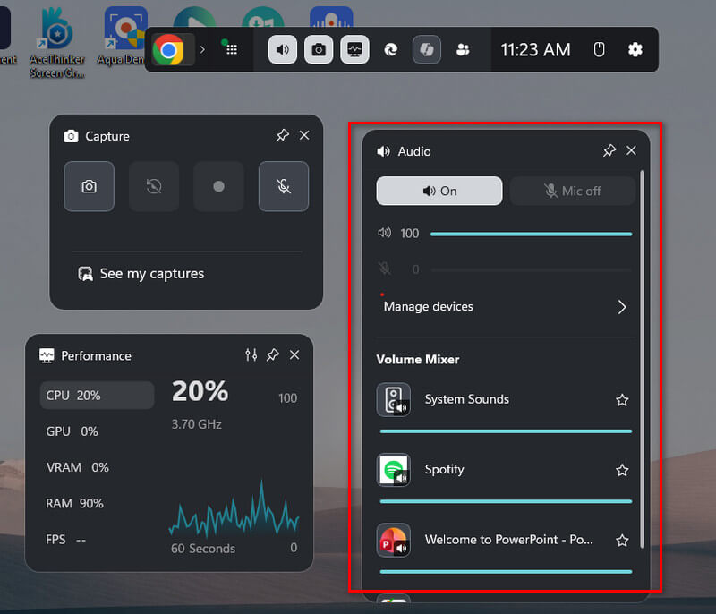 adjust the volume of audio
