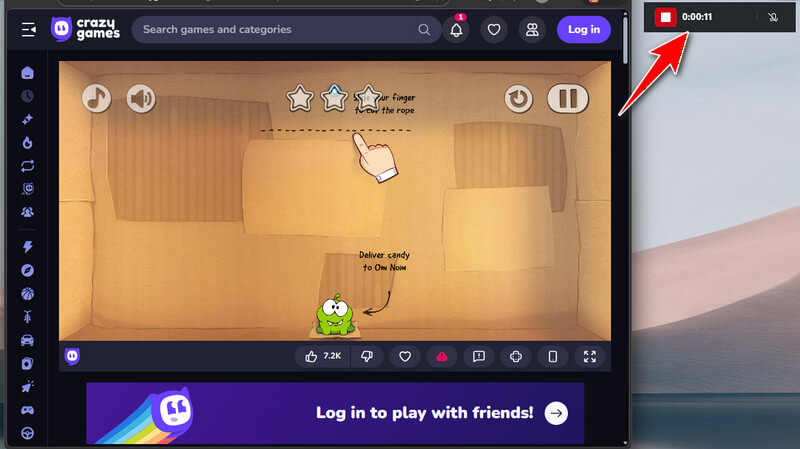 start screen record on Windows 11 with audio