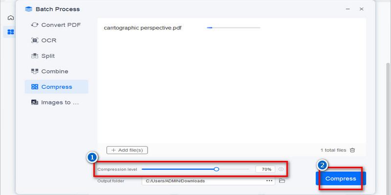 compress pdf
