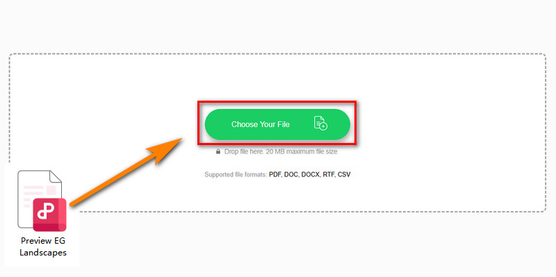 import pdf and choose output