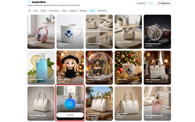 Choose a Product Style Template