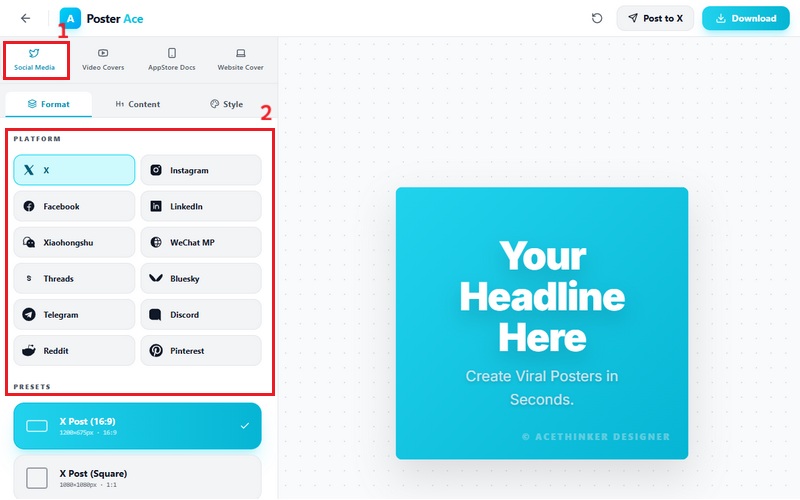 Choose a Social Media Format