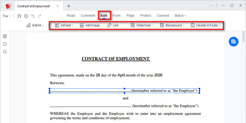 Revise Contract Clauses and Terms