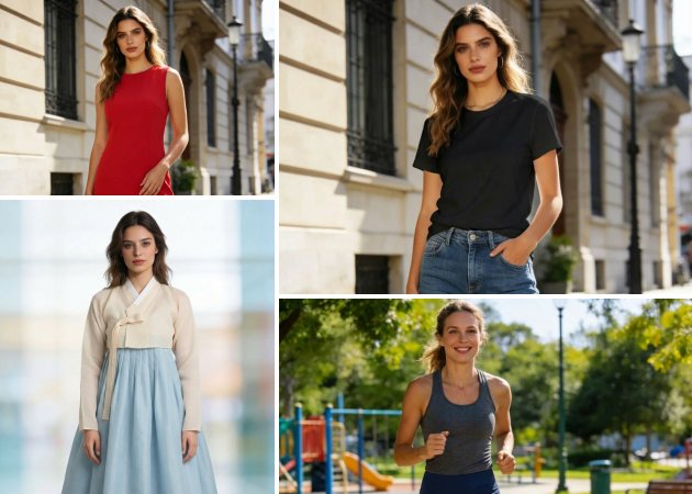 high-quality clothes transformation
