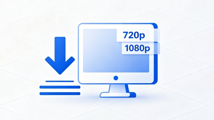 download 720p or 1080p video