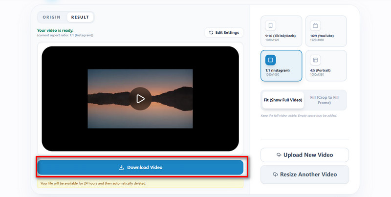 Export and Download Video