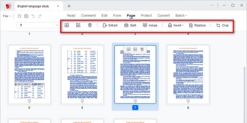 Reorder document pages
