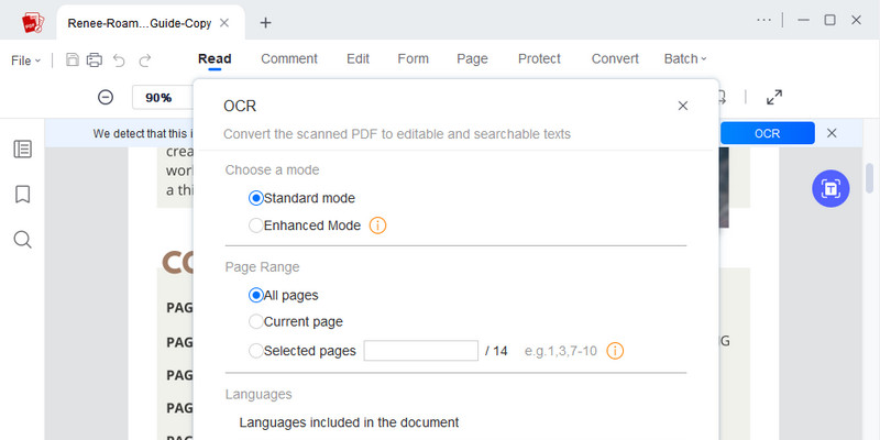Configure Text Recognition