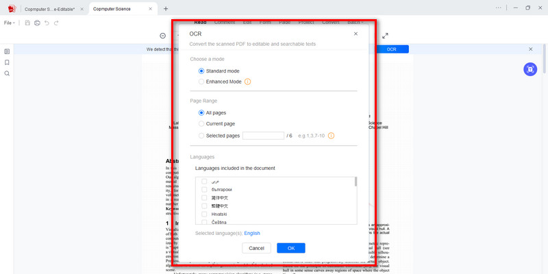 onfigure Recognition Settings