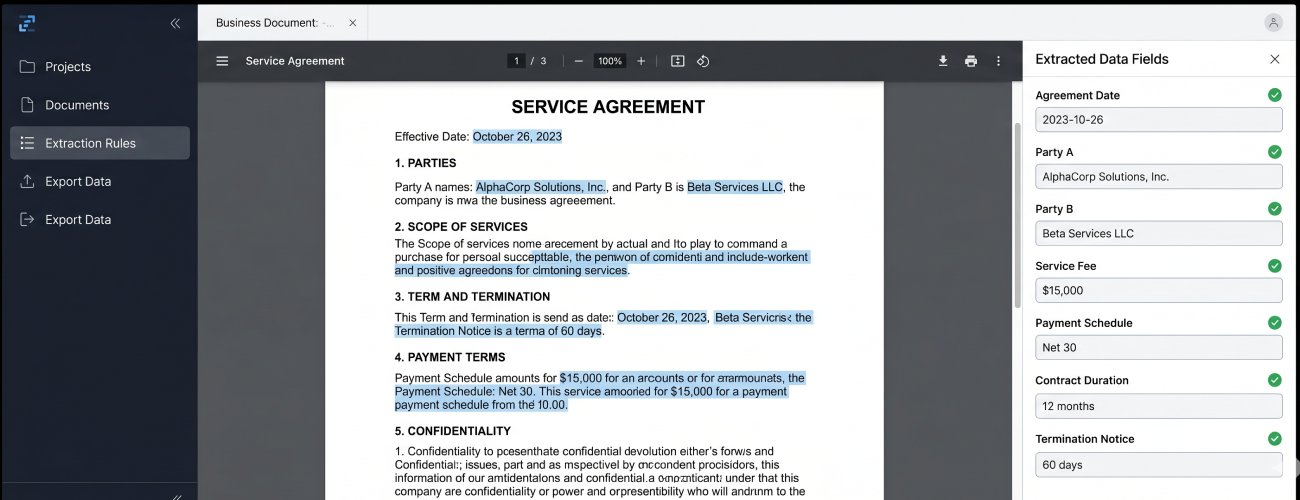 Extract Data from Contracts